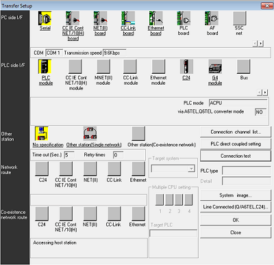 mitsubishi melsec gx developer plc open sc-09