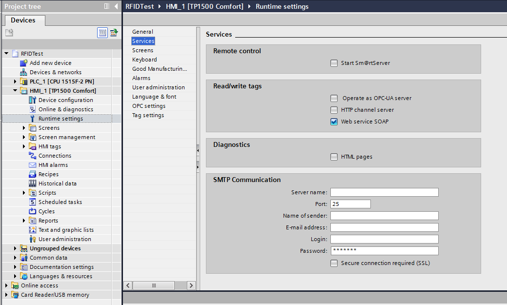 Enable Web Service SOAP