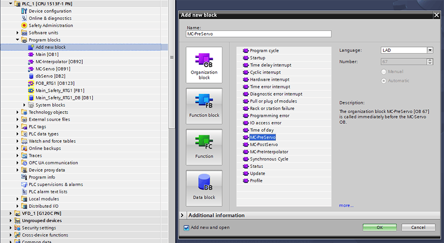 siemens telegram simulation in TIA Portal