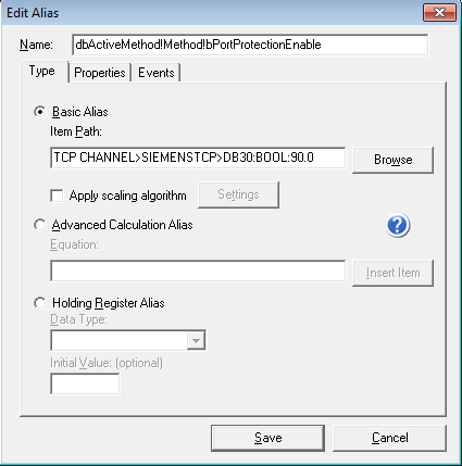 Adding a Boolean data block tag in MatrikonOPC Server for Siemens PLCs