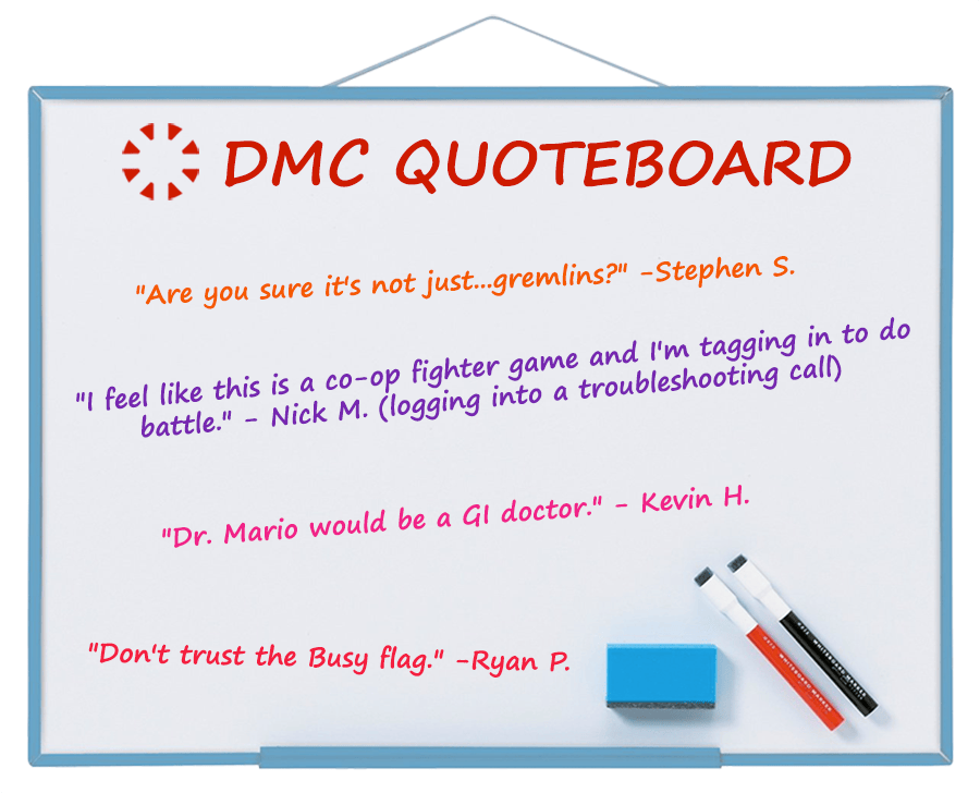 Dmc's April quoteboard