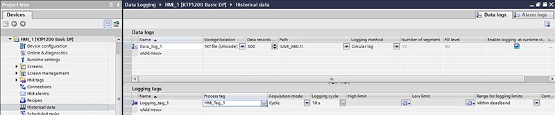 Basic Panel Logging Interface