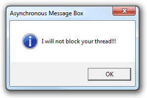 Display message
