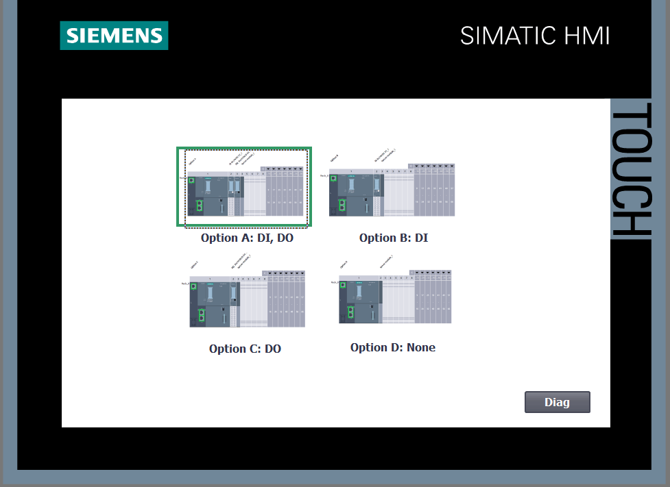 HMI Selection of Hardware Configuration