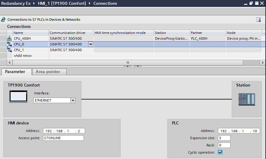 Create dedicated connections to each CPU