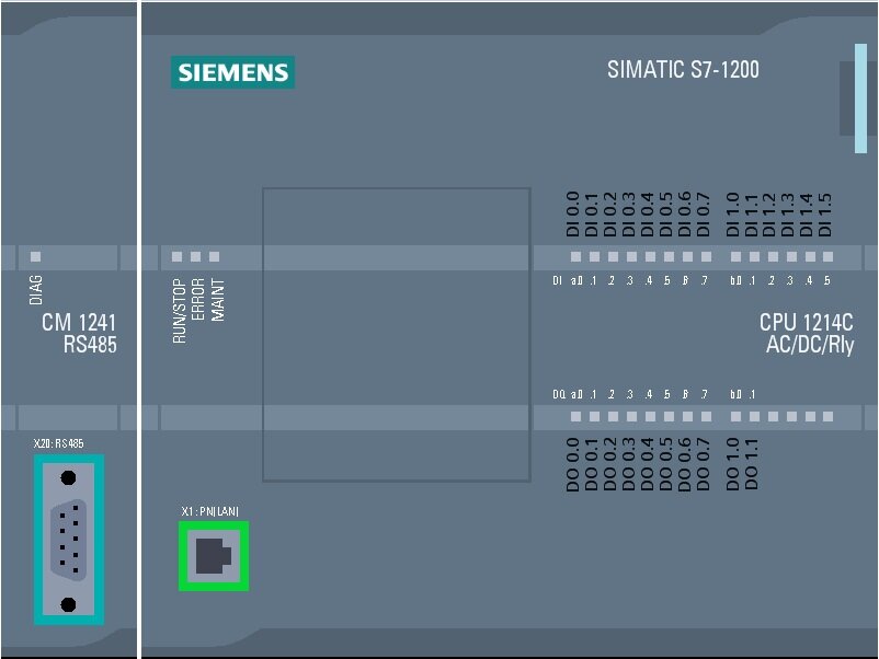 Схема simatic s7 1200