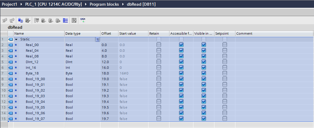 LabVIEW dbRead.