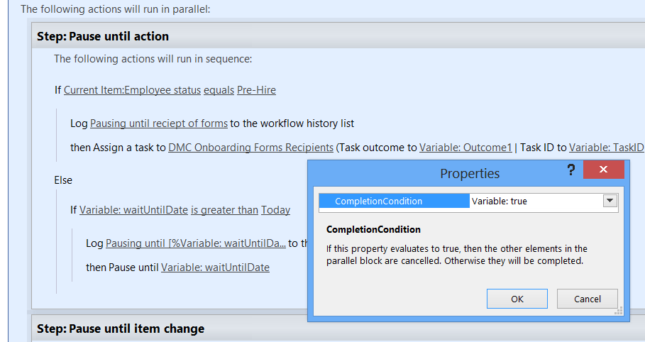 Parallel CompletionCondition