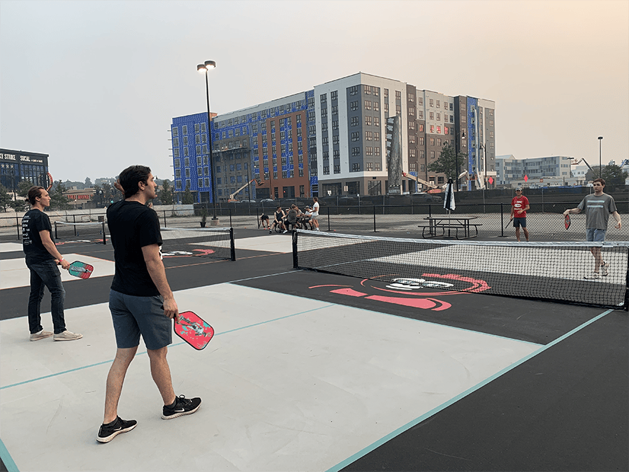 DMC Boston Team on the Pickleball court