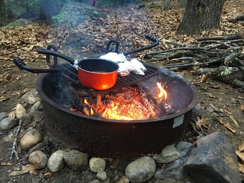 Campfire from Boston's outdoor camping.