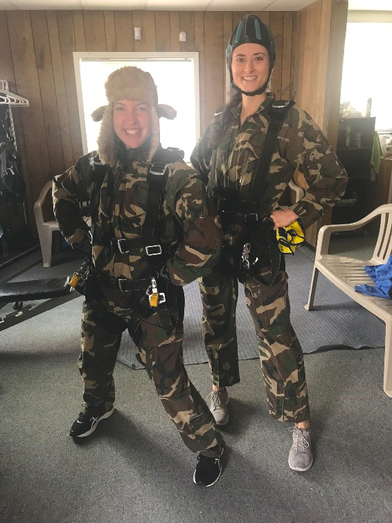 Carolyn and Maddie Skydiving in Reno
