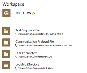 User interface for configuring workspaces