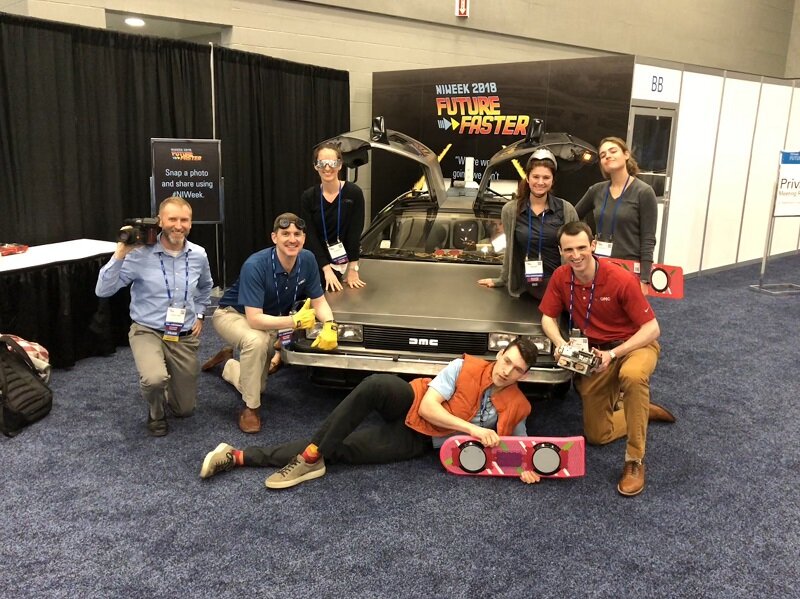 DMC NIWeek 2018 pic with DeLorean