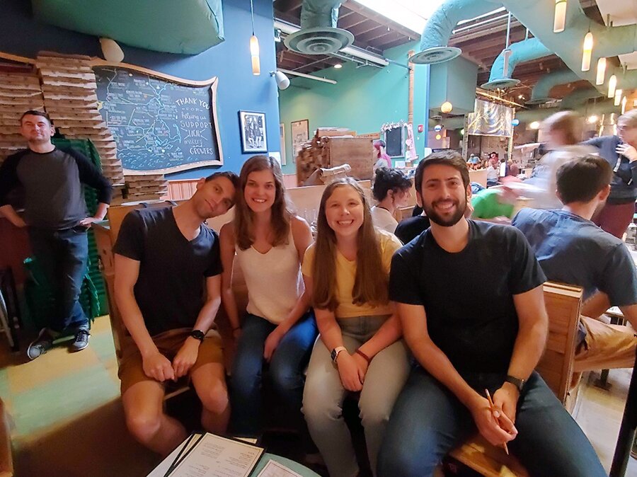 DMC Boston team at the bowling alley