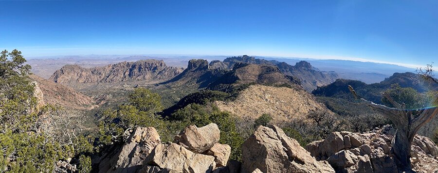 Emory Peak Summit view