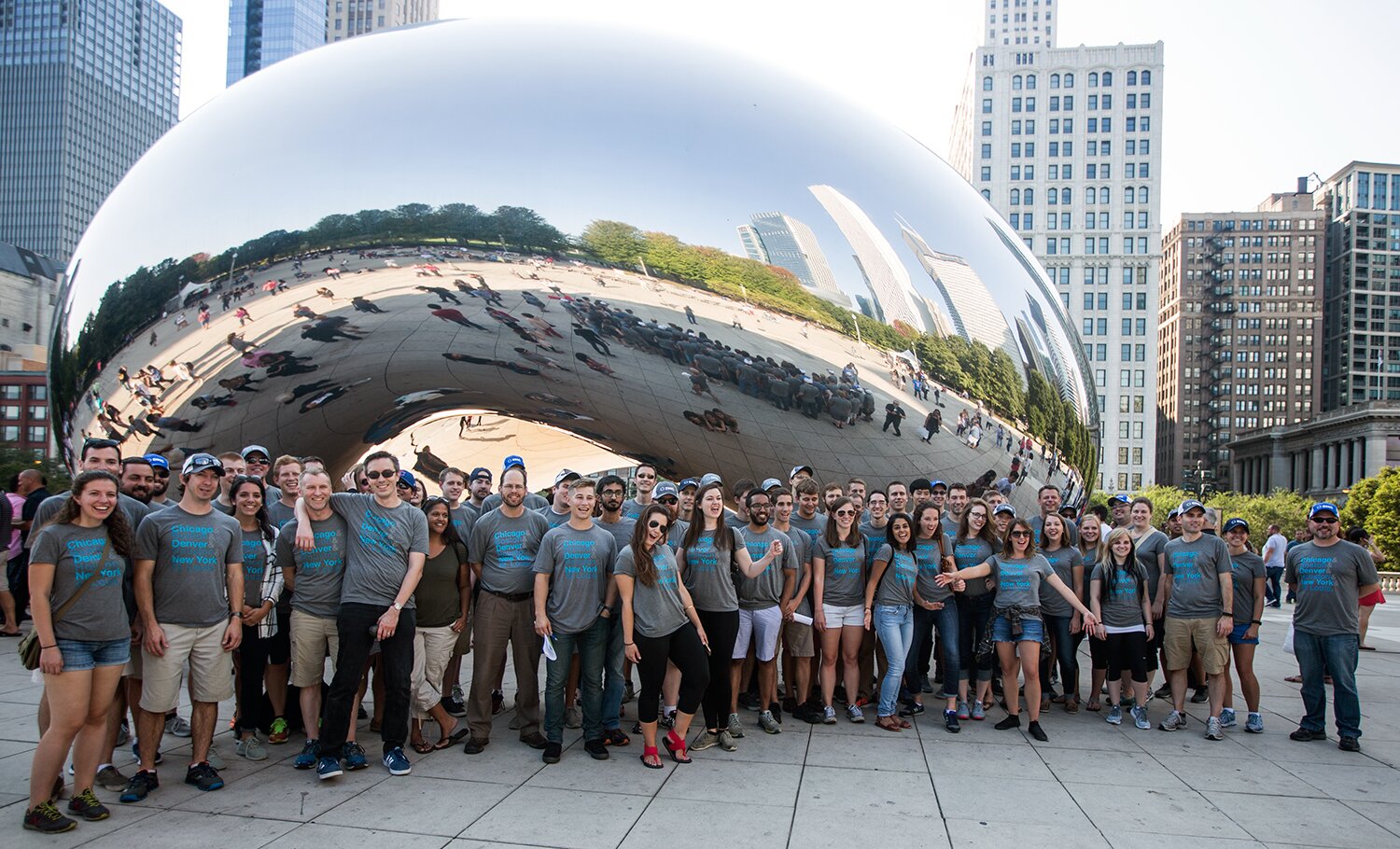 DMC in front of The Bean