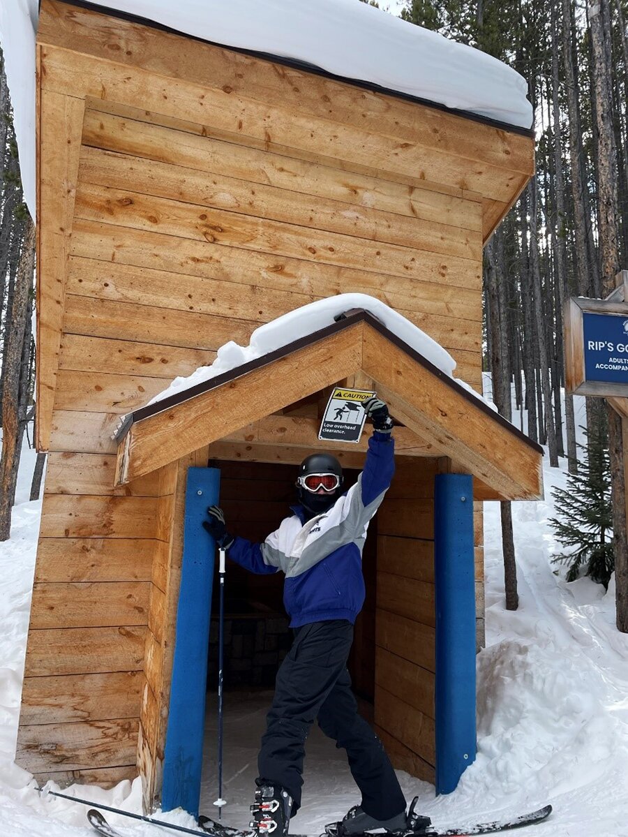 DMC at a fun hut.