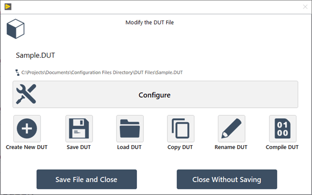 DUT Abstraction Layer