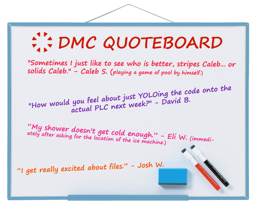 DMC's October quote board