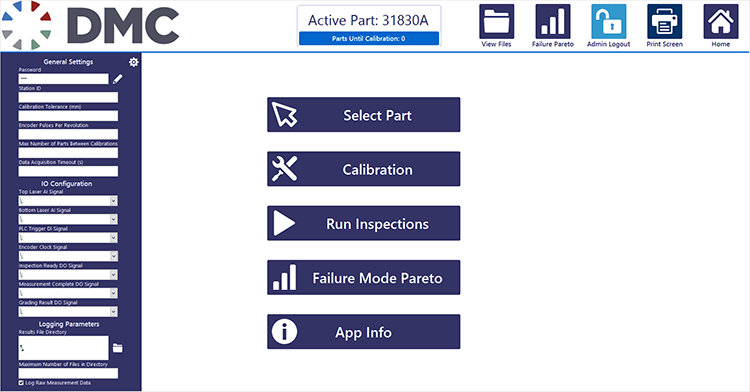 EOL Test System Main Interface