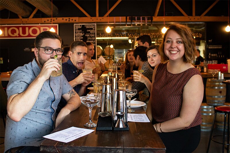 Elisha and David at Cocktail Making