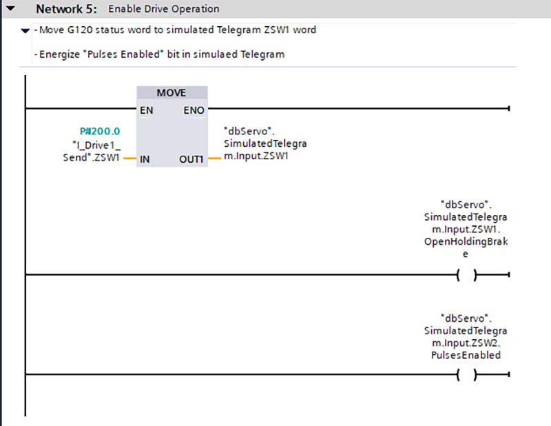 siemens telegram simulation in TIA Portal