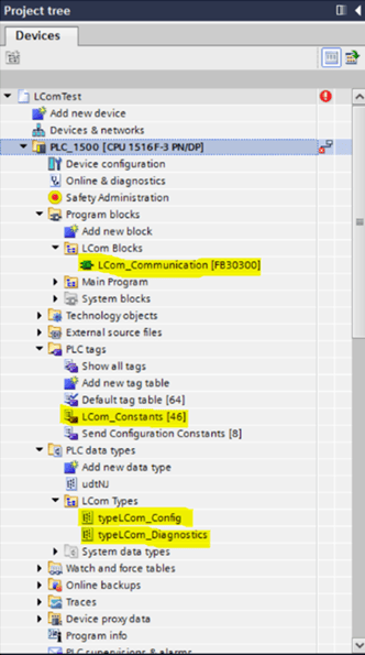 Figure 3: Copy library objects to local project