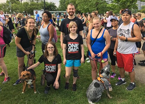 Photo of DMC Cares PAWS 5K participants.