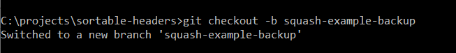 Git checkout command in command prompt