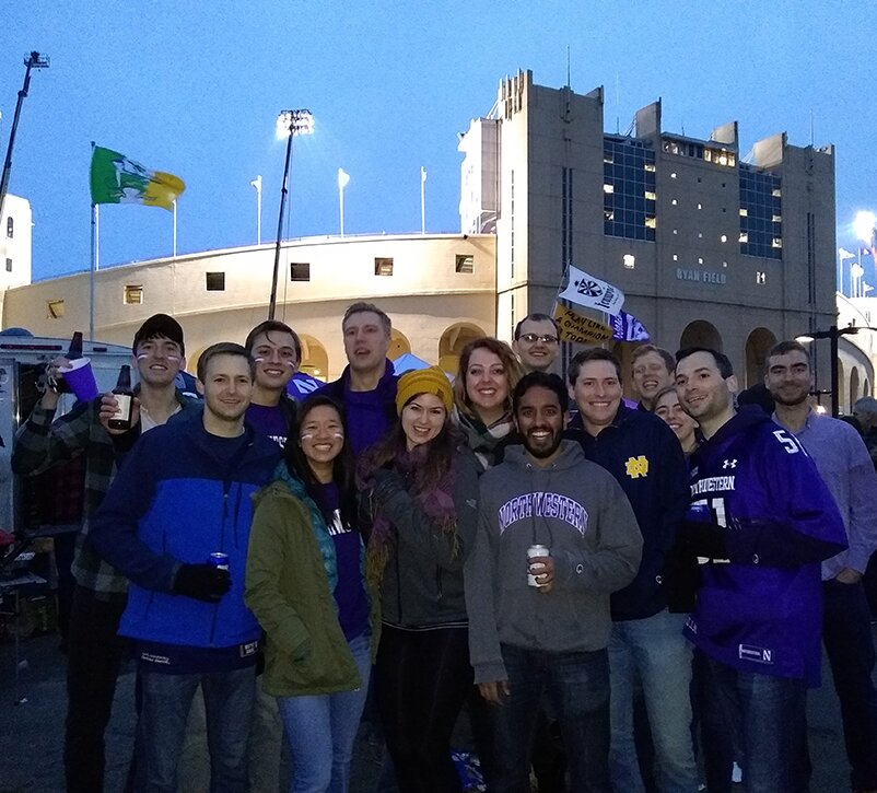 Group photo right before the game