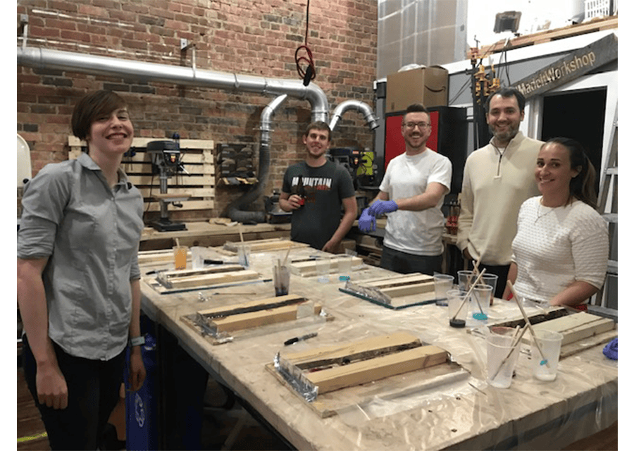 group wood making