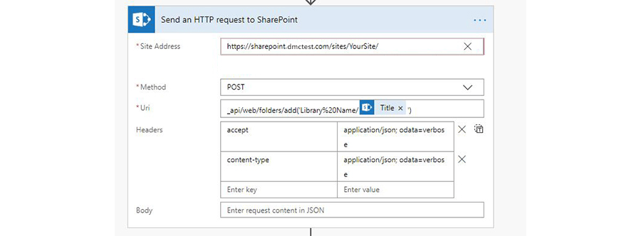 http request to sharepoint