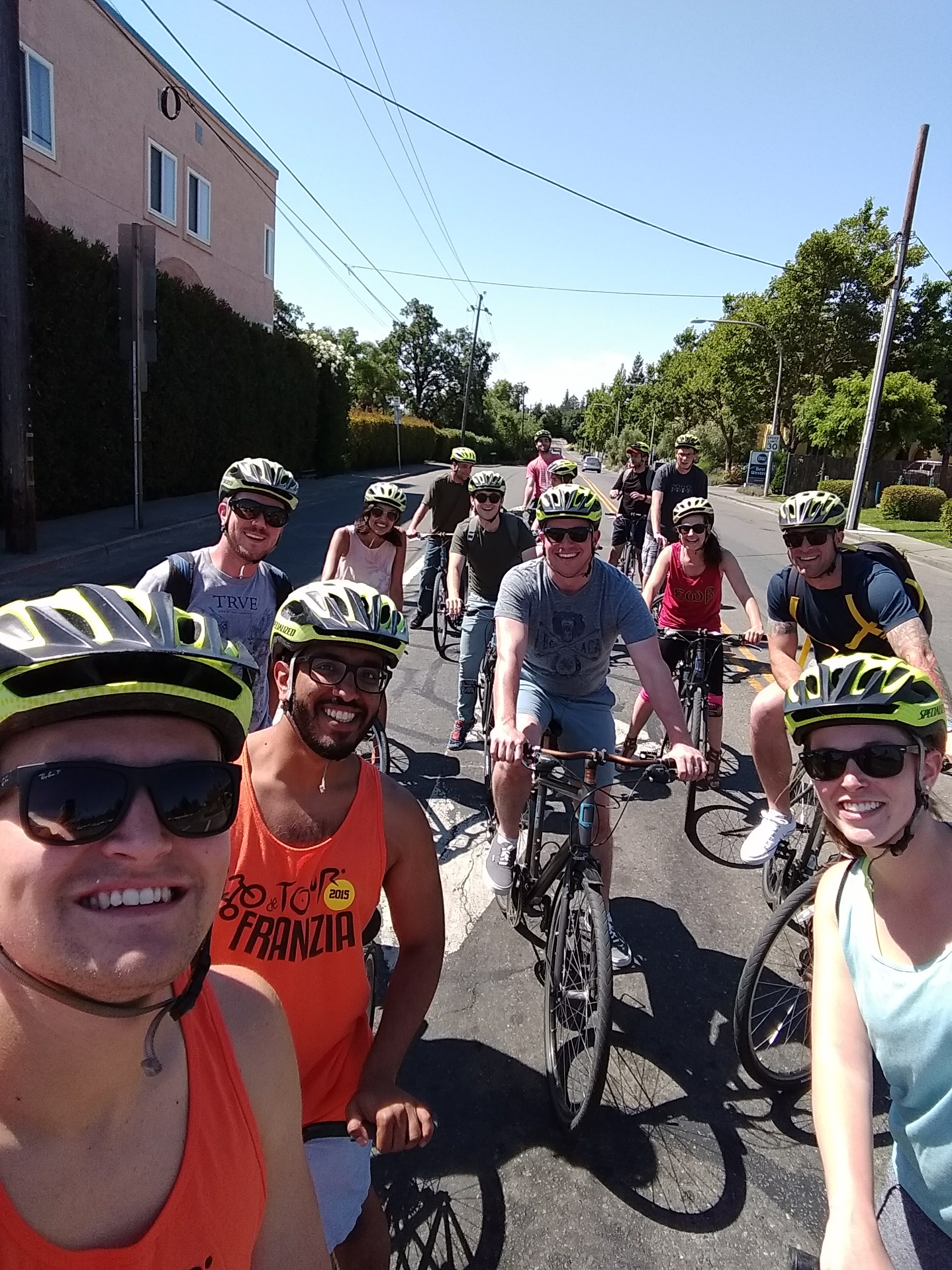 Sonoma biking group shot