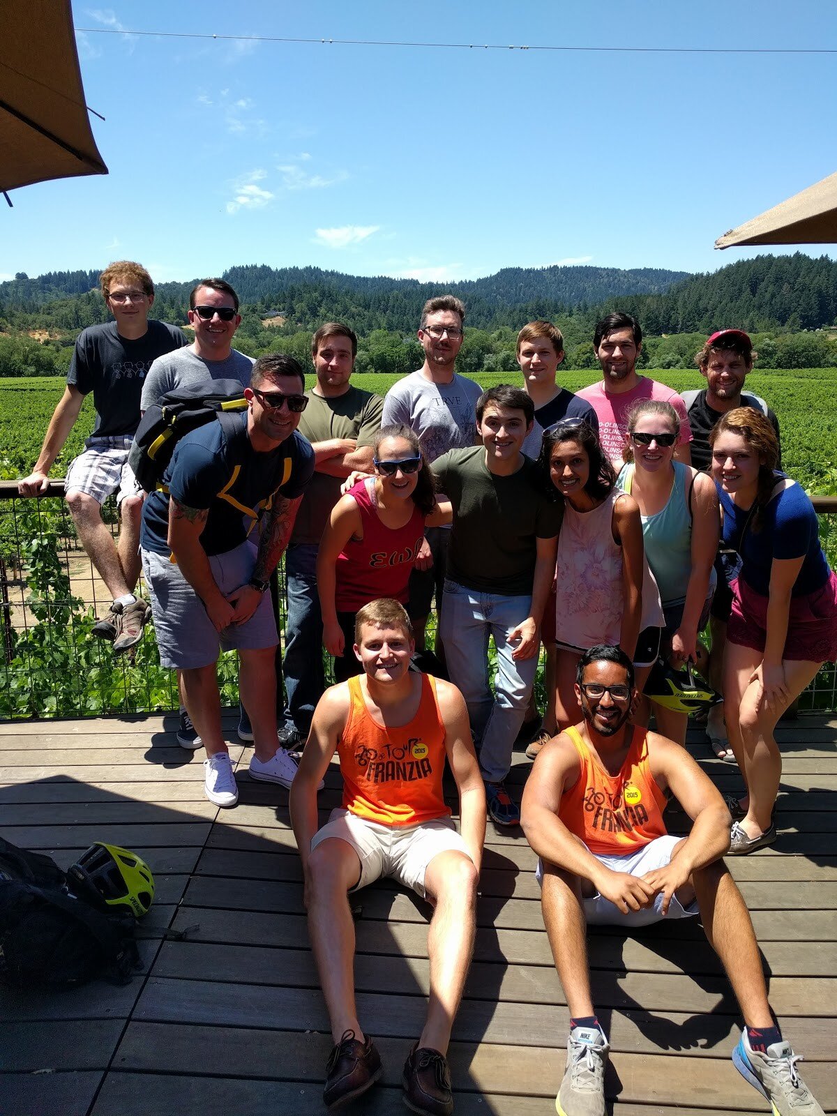 Sonoma Wine Tasting Group Shot