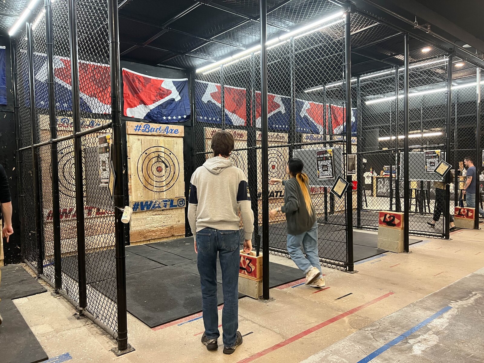 Axe throwing at Bad Axe