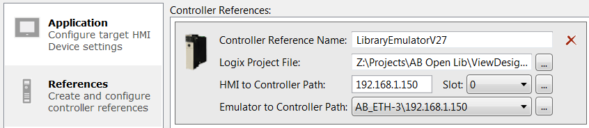 Project Properties - Linking a controller and Logix project