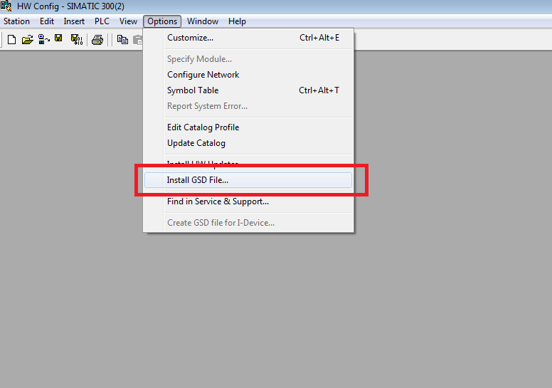 Installing a GSD File in Simatic Manager