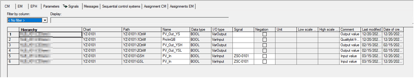 Interconnections to Parameters screenshot