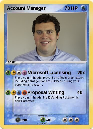 Account Manager Jimmy Pokemon Card