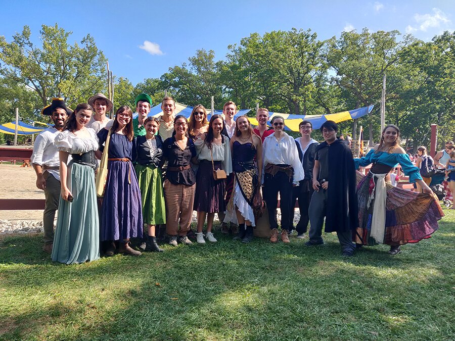 DMC attending a joust at the Renaissance Faire