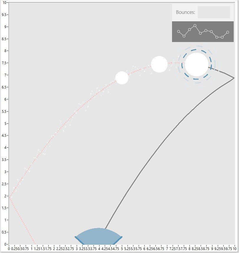 Screenshot of the new UI for the Ping Pong Demo