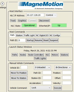 MagneMotion Host Interface