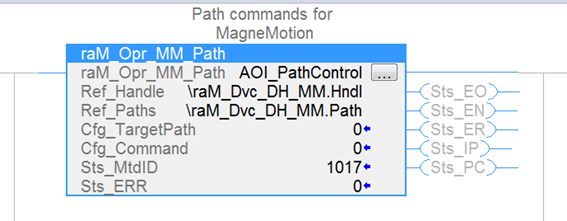 Path commands for MagneMotion