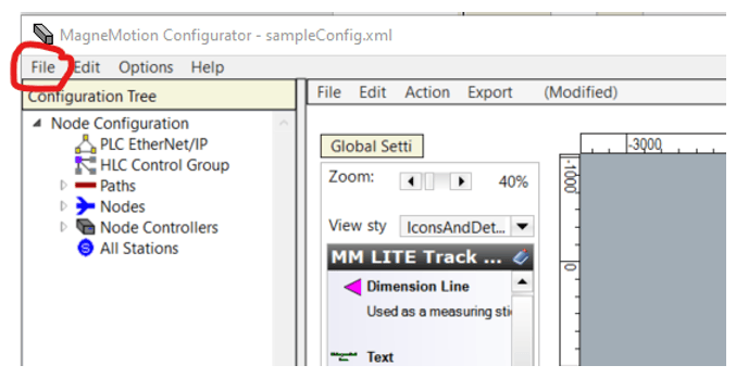 Creating a track file for magnemotion system