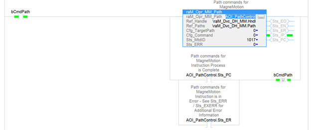 Path commands for MagneMotion