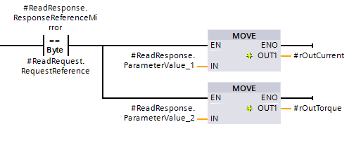 Screenshot of checking the response ID and reading the returned requested values