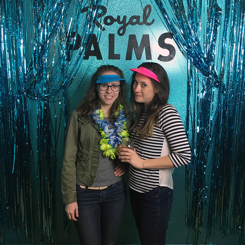 Heather and Molly at the Royal Palms