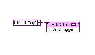 NI 9469 module invoke node for sending triggers from a master