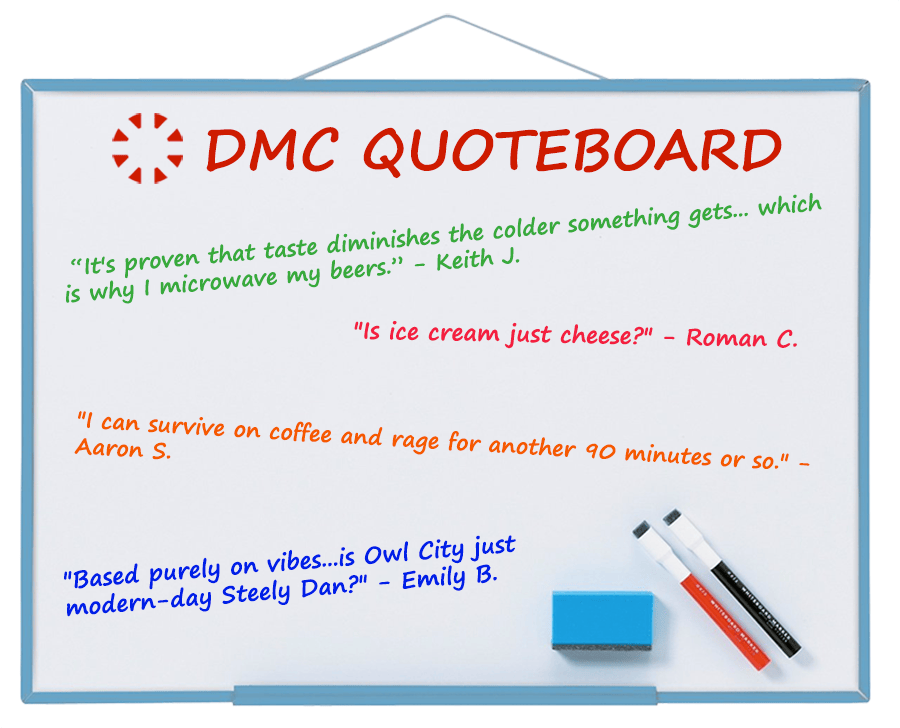 DMC's October quote board