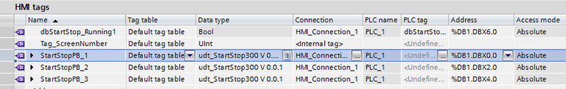 It is important to use HMI tags with the same data type as your Faceplate.